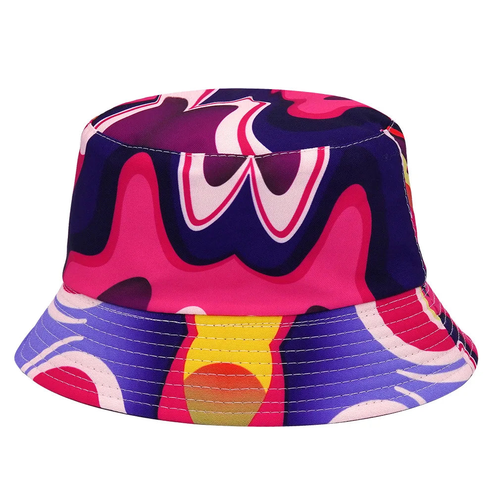 Abstract Colorful Pattern Bucket Hat