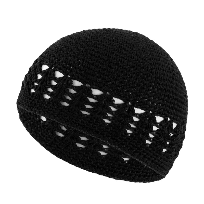 black Crocheted Kufi 