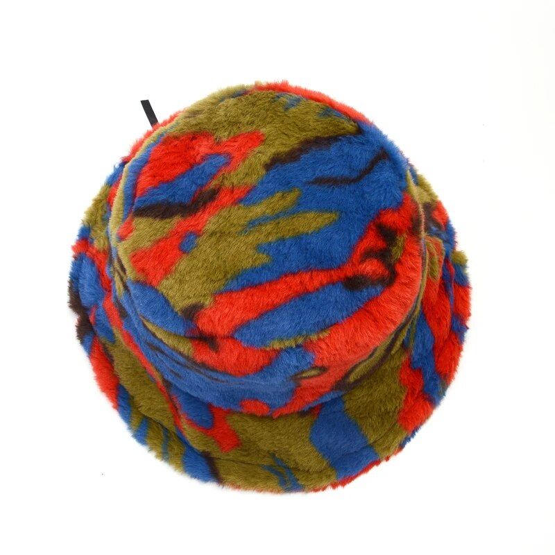 Multicolored Abstract Pattern Bucket Hat