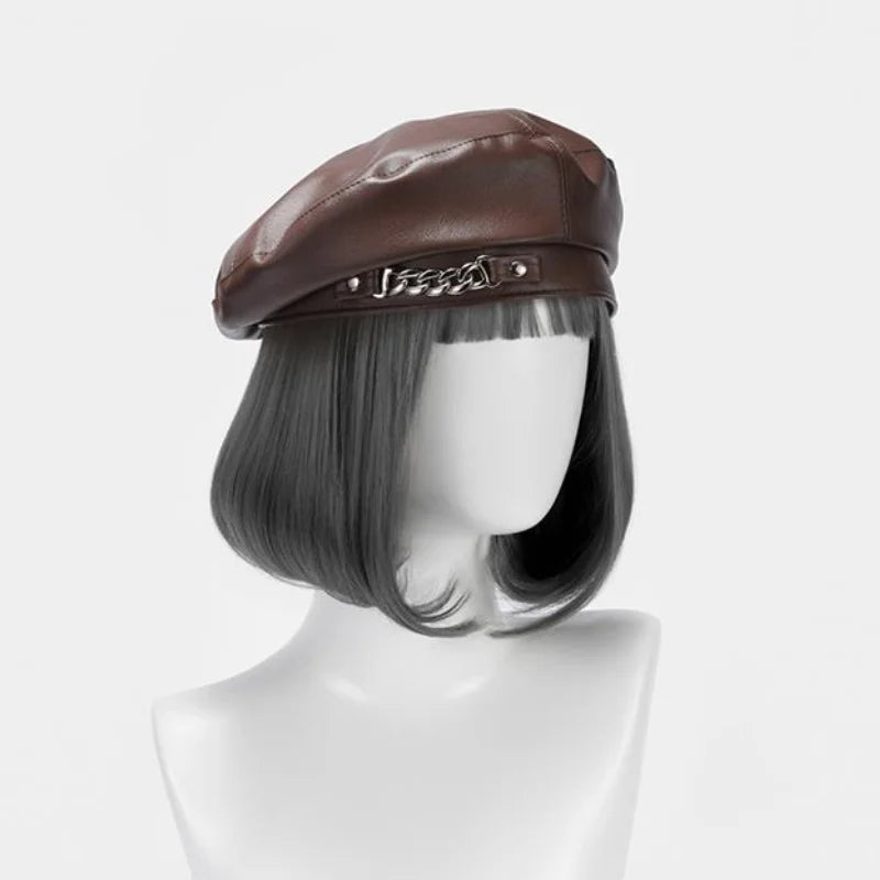 Beret with Silver Buckle