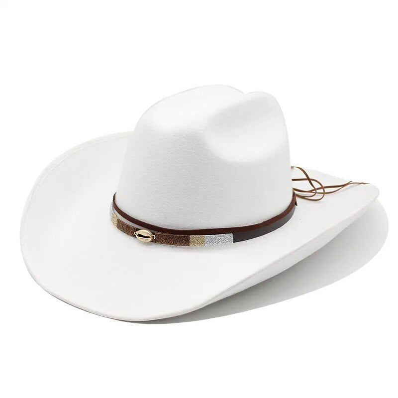 Cowboy Hat with Brown Band