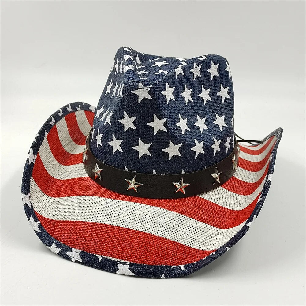 American Flag Cowboy Hat