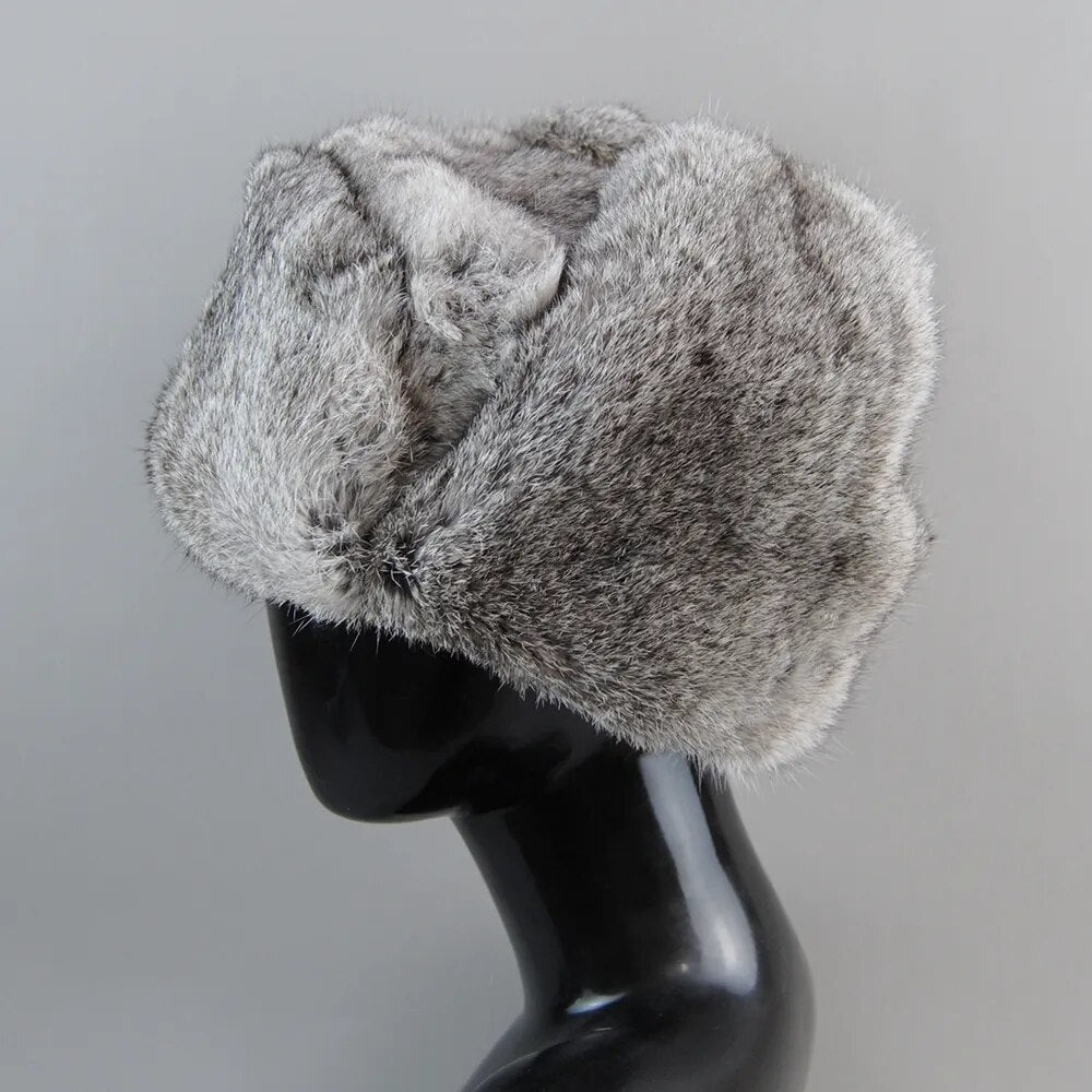 Fur Bomber Hat With Earflaps