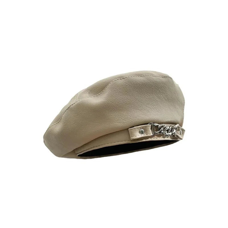 Beret with Silver Buckle