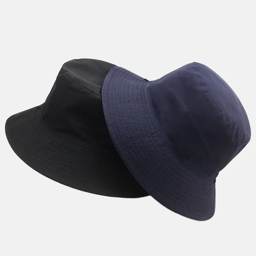 Black and blue Reversible Bucket Hats