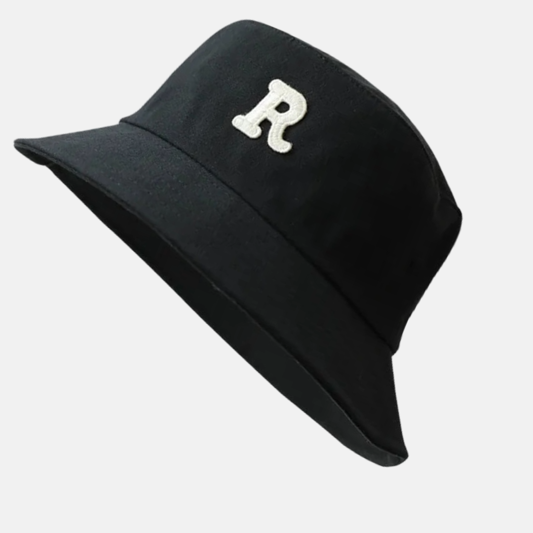Monogrammed &#39;R&#39; Bucket Hat