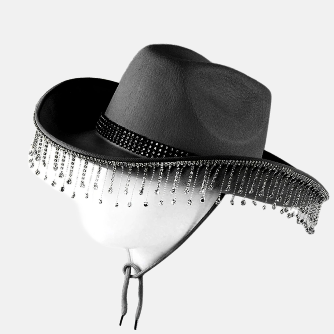 Monochrome Glamour Cowboy Hat