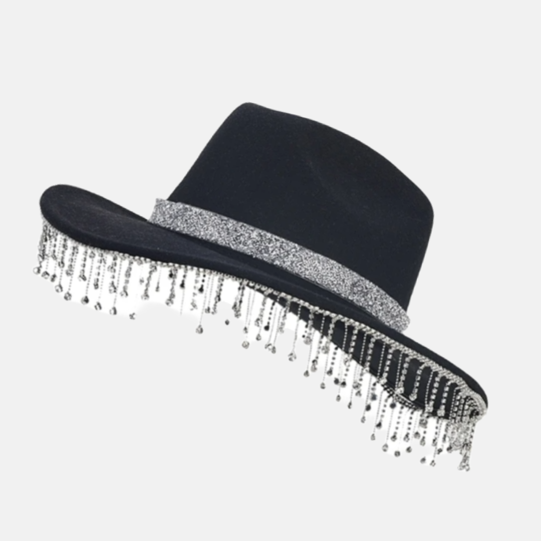 Midnight Diamond Fringe Cowboy Hat