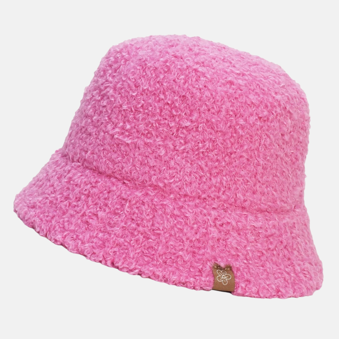 Short Faux Fur Bucket Hat