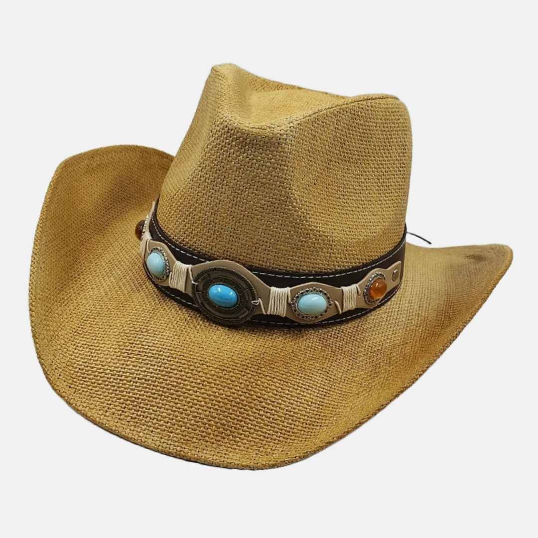 Cowboy Hat with Gemstone Band