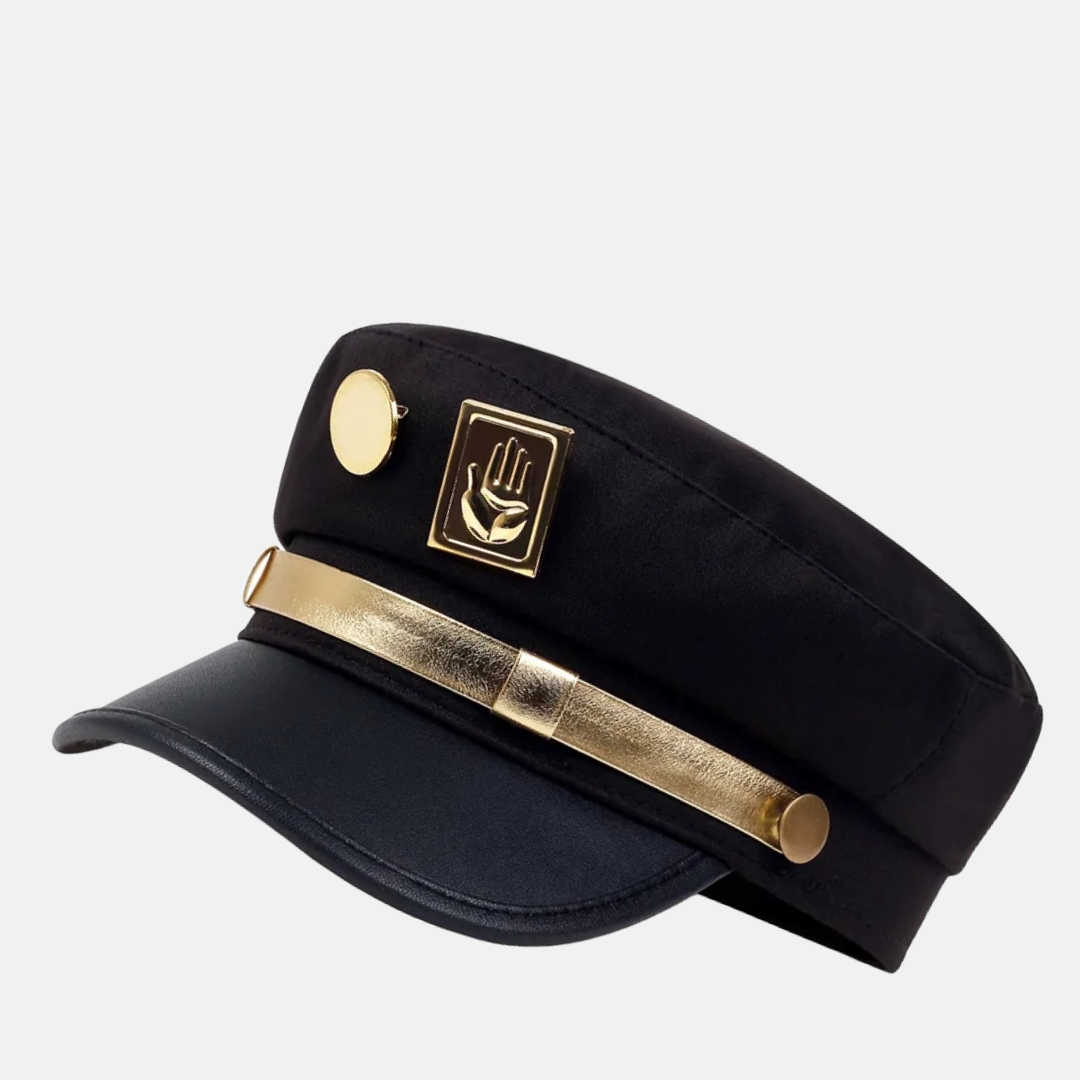 Military-Inspired Cap with Emblem