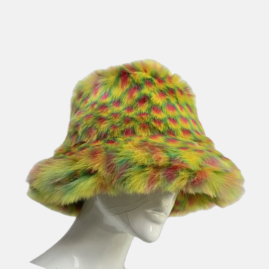 Tropical Burst Fur Hat