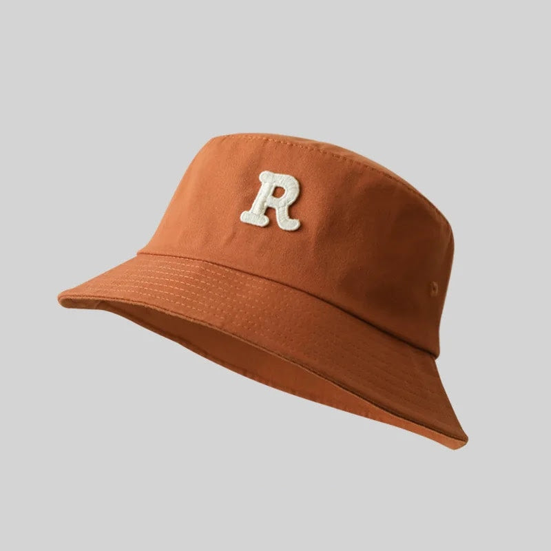 Monogrammed &#39;R&#39; Bucket Hat